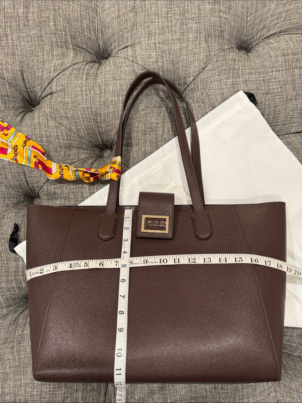 TOUS Bag Funny Tote Large Brown Bag Sold Out Online NWOT - Picture 17 of 17